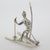 Metal Vintage Italian Handmade Genuine Silver Slalom Skier Figurine, 1970s For Sale - Image 7 of 14