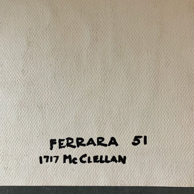 1950’s Original Still Life Watercolor Painting Signed Ferrara For Sale In Philadelphia - Image 6 of 6