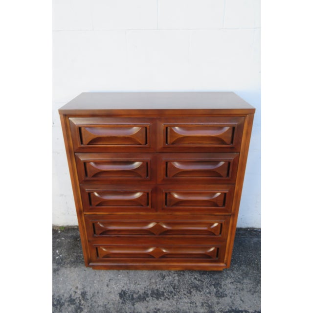 Mid Century Modern Tall Chest of Drawers 6291 For Sale In Miami - Image 6 of 16