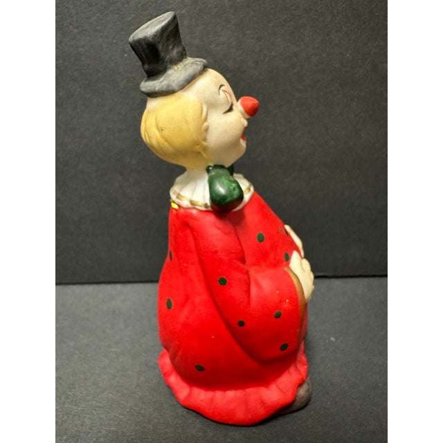 Vintage Late 20th Century Red Polka Dot Clown Bell For Sale - Image 9 of 11