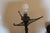 1980s Art Nouveau Lamp Art Glass Shade Bronze Casting after Louis Majorelle For Sale In Los Angeles - Image 6 of 18