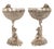 Antique Pair German Silver Master Salts Grotto Shells Putti Dolphins Hannau 1890 For Sale - Image 9 of 17