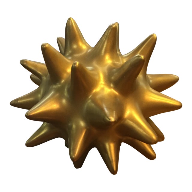 Small Decorative Gold Spike Ball Chairish