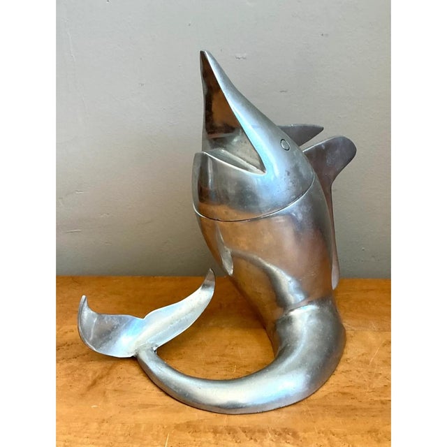 Retro Metal Dolphin Beverage Cooler For Sale - Image 11 of 13