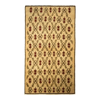 Contemporary Sparta Rug Beige Red Green Transitional Floral Pattern For Sale