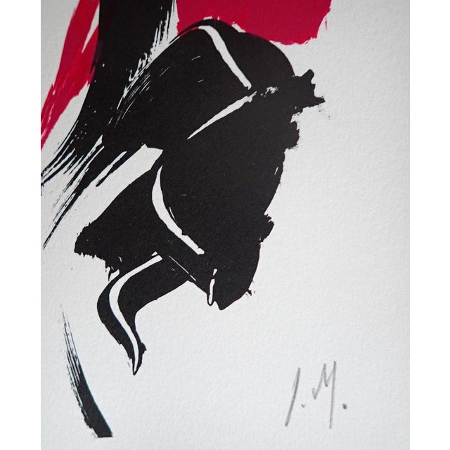 Jean Miotte, The Constant Eye, The Fire, 2001, Original Color Lithograph For Sale - Image 4 of 5