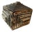Early 20th Century Square Tramp Art Hinged Lidded Box For Sale