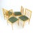 Czechoslovakian Blond Dining Chairs from Drevospoj, 1960s, Set of 4 For Sale - Image 14 of 14