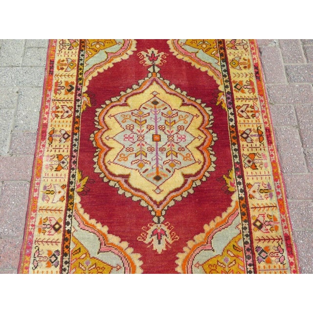 Vintage Turkish Area Rug - 36" X 68" For Sale - Image 4 of 11