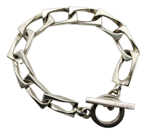 Vintage Sterling Silver Gucci Toggle Bracelet