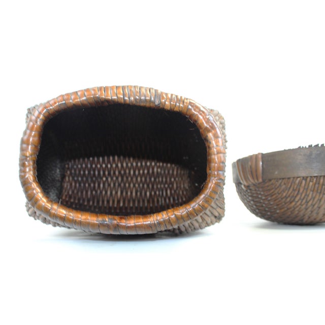 Chestnut Basket With Removable Lid (Small) For Sale - Image 8 of 9