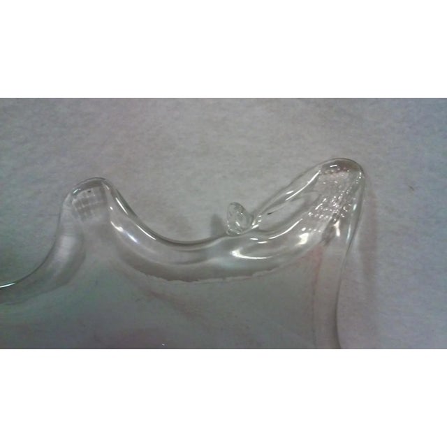 Pink Murano Pink and White Console Bowl For Sale - Image 8 of 11