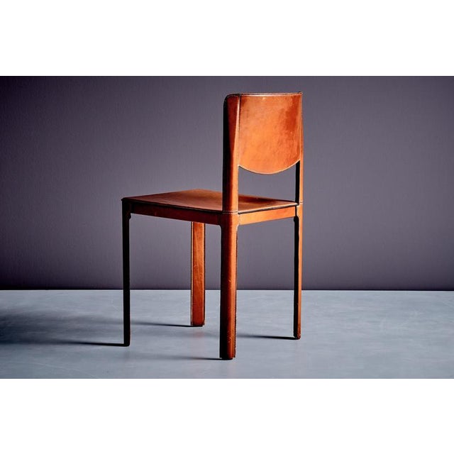 Leather Chair by Tito Agnoli for Matteo Grassi, 1980s For Sale - Image 10 of 13