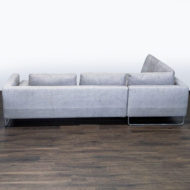 2020s Bensen Canyan Modern Gray Sectional Sofa With Metal Legs For Sale - Image 5 of 7
