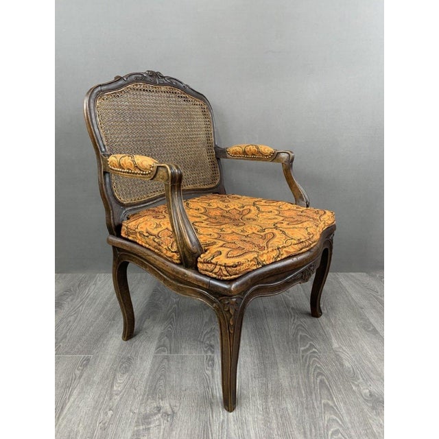 Late 19th Century Louis XV Style Fluted Carved Wooden Armchairs, Set of 2 For Sale - Image 3 of 8
