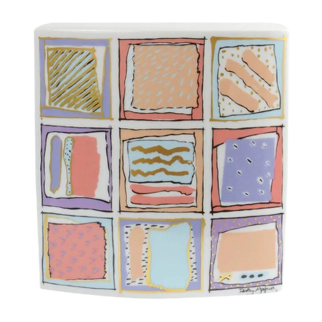 German Postmodern Porcelain Vase by Dorothy Hafner for Rosenthal, 1980s For Sale