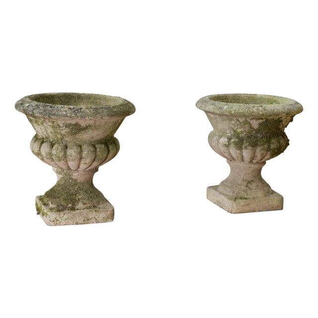 Medici Vases in Reconstituted Stone, 1950s, Set of 2 For Sale