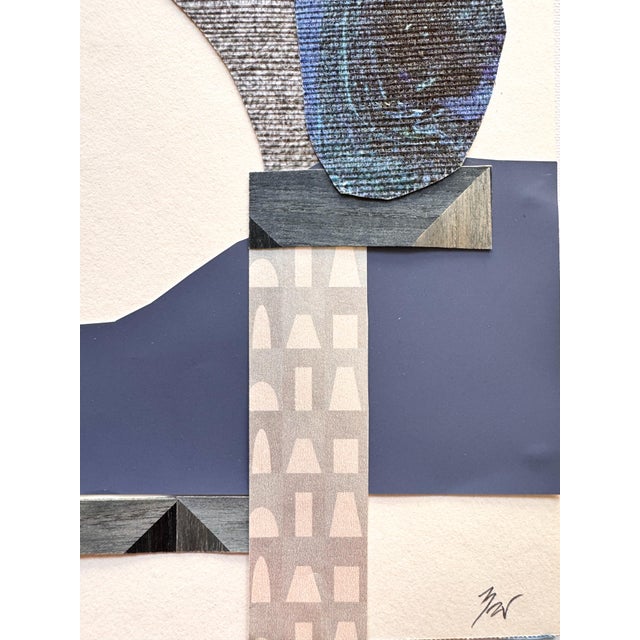 "Celestial Escapade 3" Original Mixed-Media Collage on Paper by Zac Woodiel For Sale - Image 4 of 10