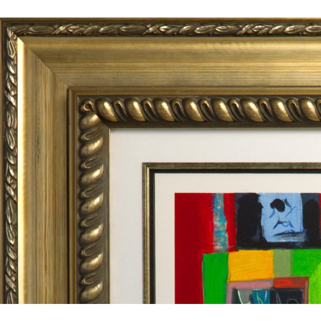 French Late 20th Century Marcel Mouly Hand Signed Lithograph 55/300 "La Lampe À Pétrole" 23x29.25" Framed For Sale - Image 3 of 7