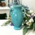 Vintage Mid-Century Turquoise Aqua Blue Floral Vase Shawnee Pottery For Sale - Image 10 of 10