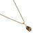 Metal Lucky Clover Black Enamel Egg Gold Necklace For Sale - Image 7 of 8