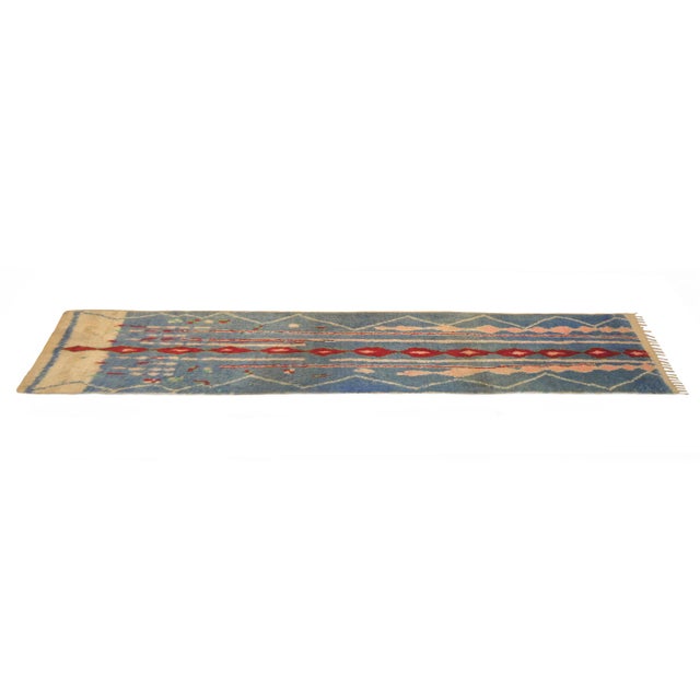 1980s Vintage Moroccan Wool Runner 2'6 X 9'8 For Sale - Image 5 of 10