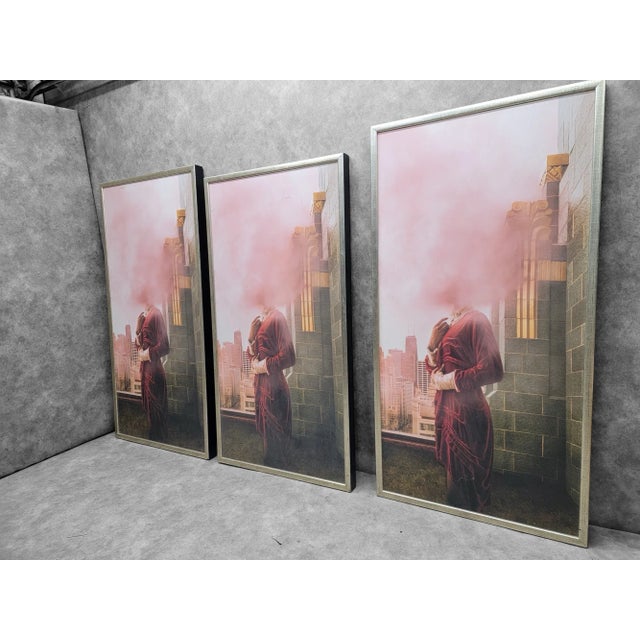 Contemporary Modern Abstract Rooftop City Scene Digital Media Art For Sale - Image 10 of 12