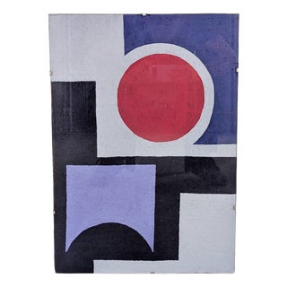 Charlotte Möck, Abstract Composition, Acrylic on Jute Canvas For Sale