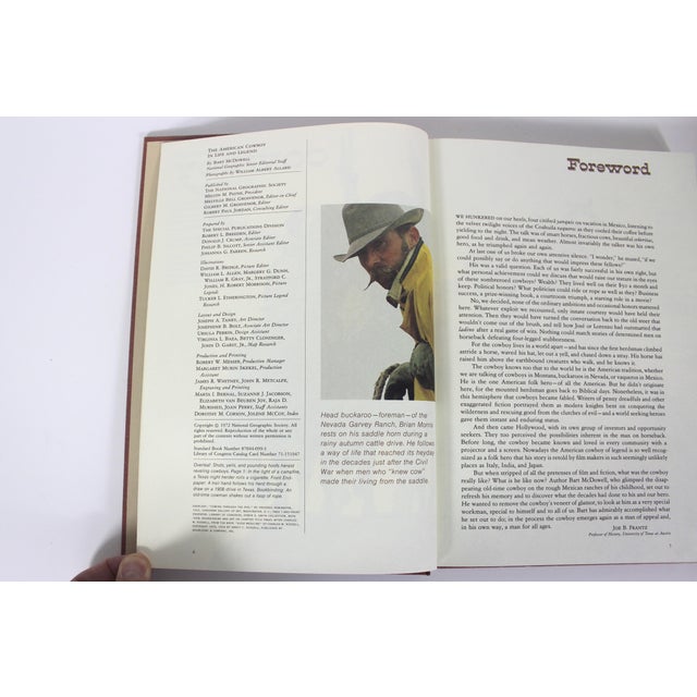 1972 the American Cowboy in Life and Legend Hard Cover Book With Linen Cover For Sale - Image 9 of 13