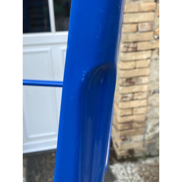 Early 21st Century Vintage Industrial Bar Stool in Blue by Xavier Pauchard for Tolix, 2010s For Sale - Image 5 of 18