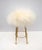 Mid-Century Modern Mid-Century Modern Brass & Sheeps Skin Stool from Gio Ponti, Italy, 1950s For Sale - Image 3 of 6