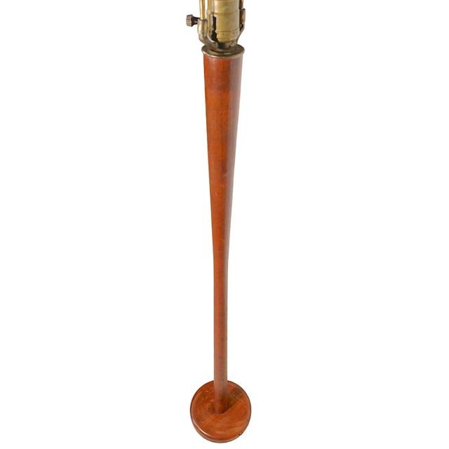 Mid Century Modern Danish Style Wood Floor Lamp C 1950/1960’s For Sale - Image 9 of 13