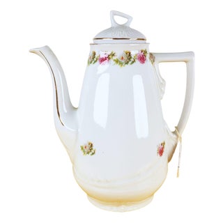 Teapot with Floral Motifs from Ginori For Sale