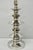 Vintage Italian Mid Century Modern Tall Sculptural Silver Ceramic Table Lamp For Sale - Image 12 of 18