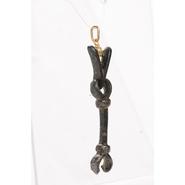 Contemporary Pincer-Like Roman Artifact Pendant For Sale - Image 3 of 12