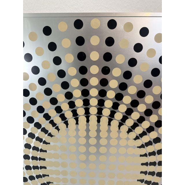 Vintage Italian Kinetic Op Art Work, 1970s For Sale - Image 4 of 10