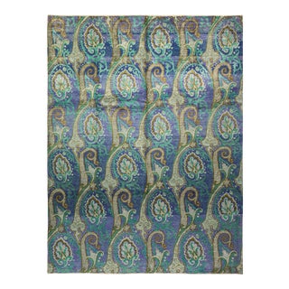 Suzani Collection Hand-Knotted Area Rug - 9' 1" X 11' 9" For Sale