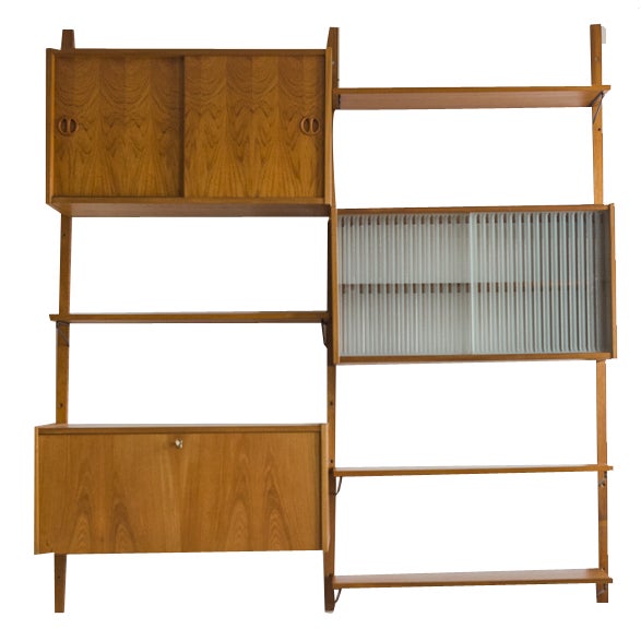 Mid-Century Modern Teak Wall Unit by Kurt Østervig, 1960 For Sale