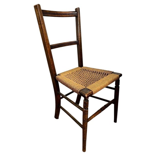 Antique Late 19th Century Walnut Occasional Chair, 1890s For Sale - Image 6 of 6