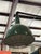 Industrial Vintage Large Green Industrial Overhead Light For Sale - Image 3 of 7