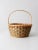 Farmhouse Vintage Splint Weave Basket For Sale - Image 3 of 9