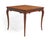 French Louis XV Provincial Style Embossed Leather Top Cabriole Legs Card Games Table For Sale In Philadelphia - Image 6 of 15