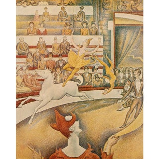 1955 After Georges Seurat "The Circus" Vintage Impressionist Print For Sale