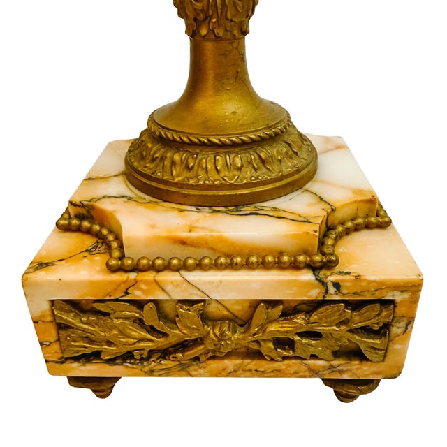 Pair of 19th Century French Louis XVI Style Marble and Gilt Bronze Cassolettes For Sale - Image 15 of 15