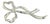 1990s Tiffany & Co Ribbon Brooch Pin Sterling Silver Estate For Sale
