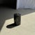 Small Side Table in Black Petrified Wood with Striates and Beige Lower Side For Sale - Image 12 of 18
