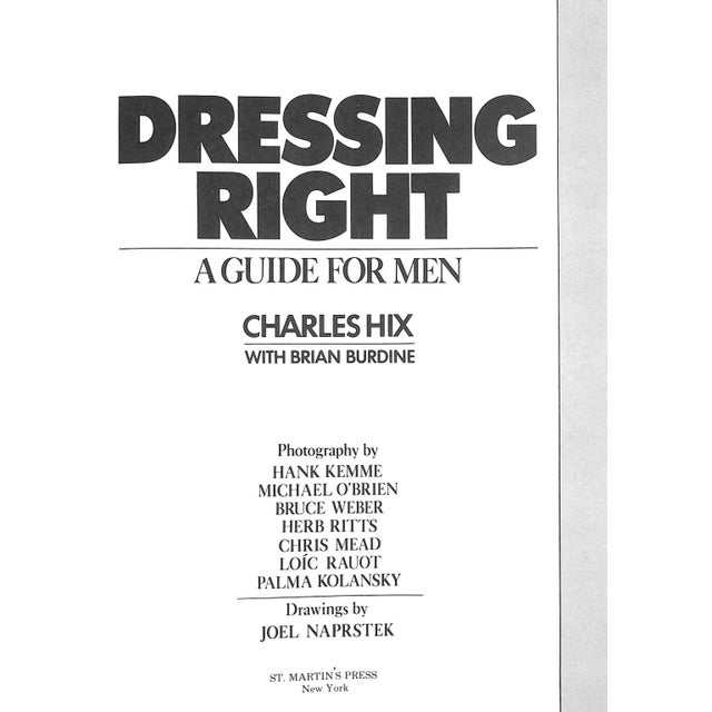 "Dressing Right a Guide for Men" Book 1978 Hix, Charles For Sale In New York - Image 6 of 12