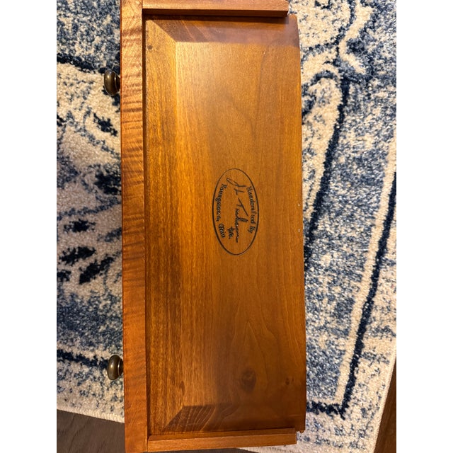 Richard Dimes Company Jl Treharn Tiger Maple Hanging Cabinet For Sale - Image 4 of 4
