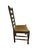 Coffee Vintage Ladderback Side Dining Chairs With Rush Seats - Set of 6 For Sale - Image 8 of 17