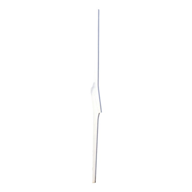 Signes White Vertical Sculpture in Natural Wood by Jean-Baptiste Van Den Heede For Sale